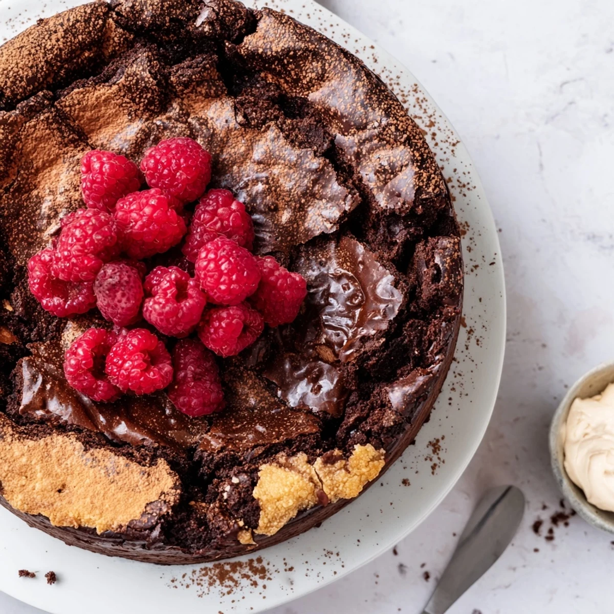 Decadent Dark Chocolate Brownie Tart