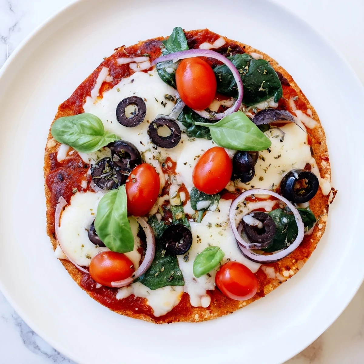 Crispy Tortilla Pizza