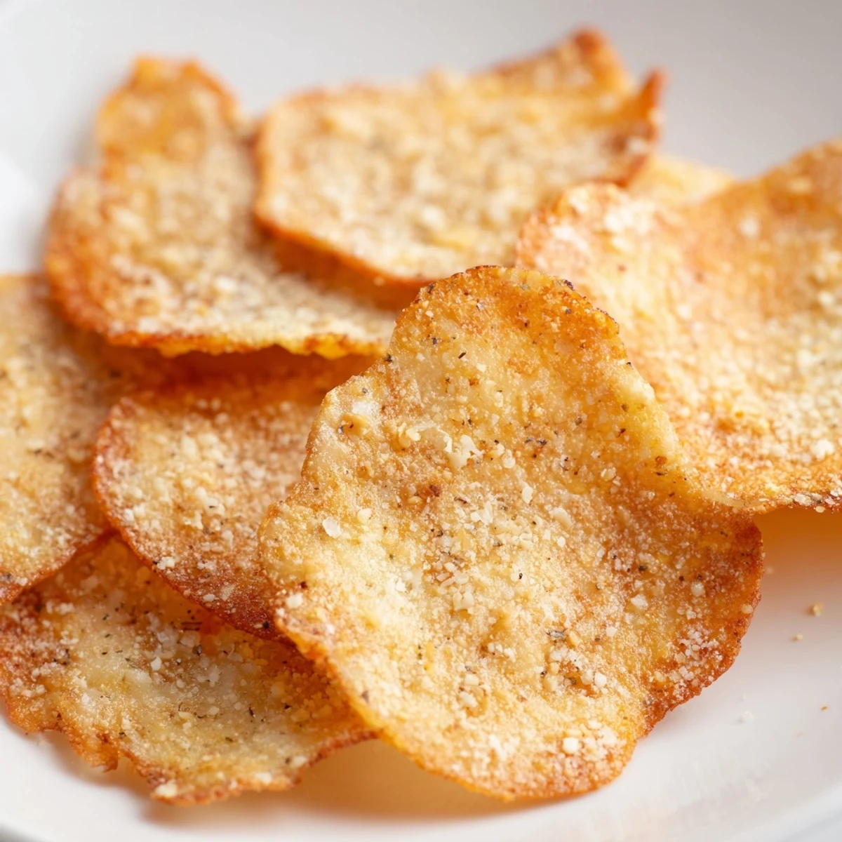 Tasty protein-packed Cottage Cheese Chips served with a creamy dip, perfect for a healthy, gluten-free snack platter.