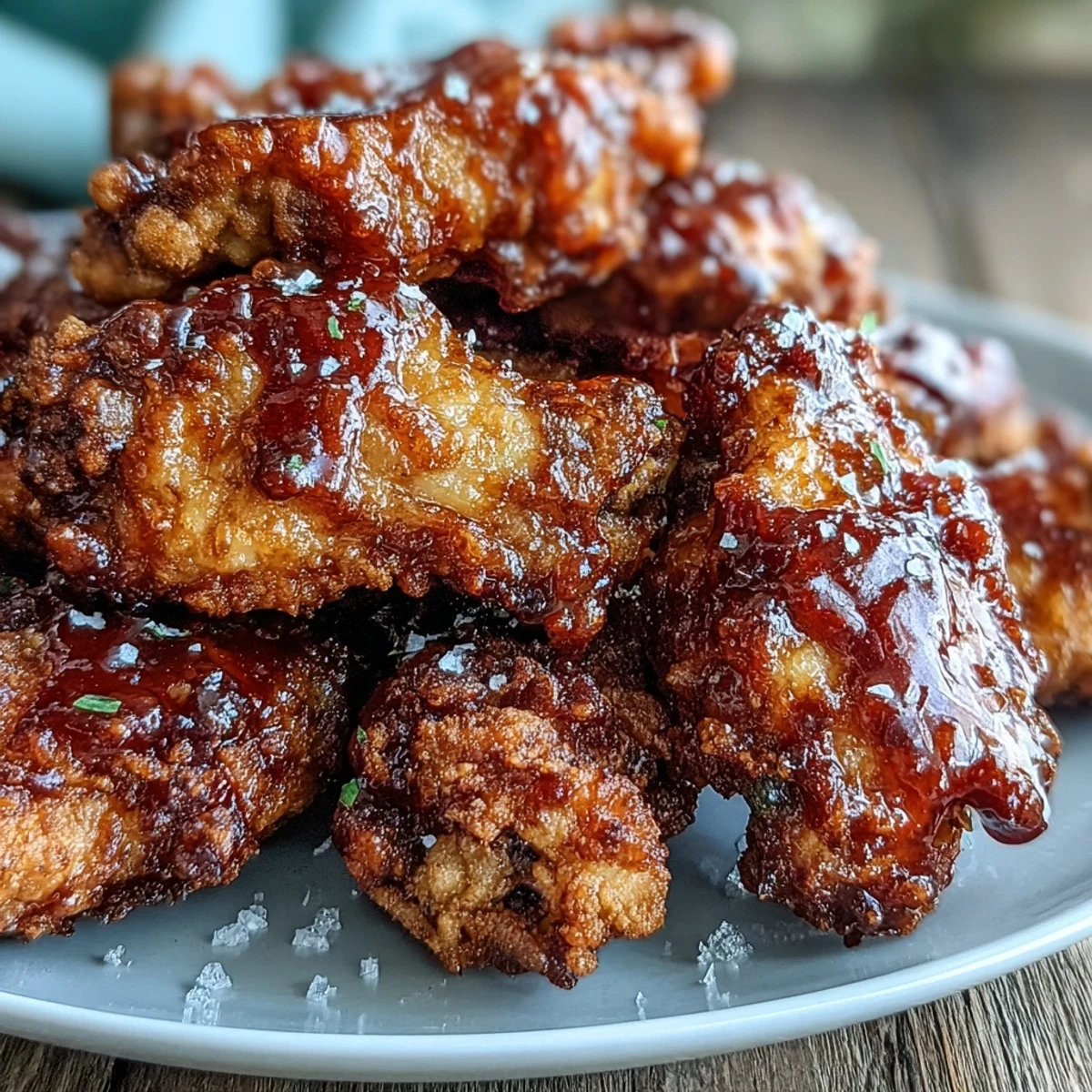 Crispy Fried Chicken Wings glazed in Buffalo sauce, served with celery sticks and creamy blue cheese dip.