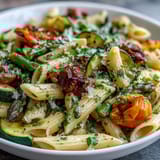 Spring Pasta Primavera Fresh Veggies