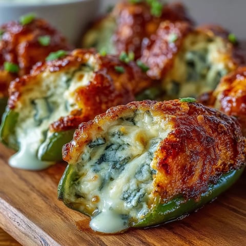 Golden-brown Buffalo Wing Poppers with bubbling blue cheese and chicken filling, resting on a baking sheet with fresh chives.  