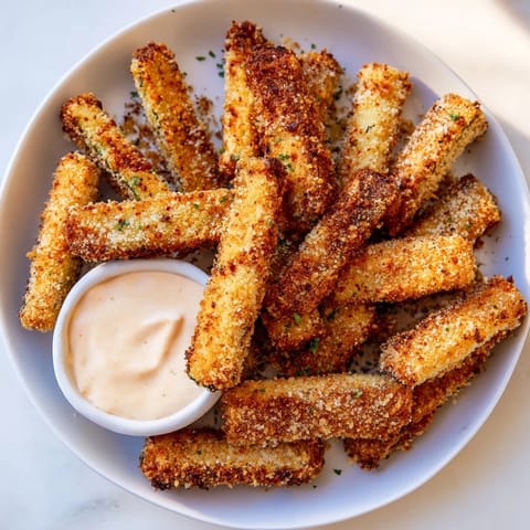 Crispy Parmesan Zucchini Fries