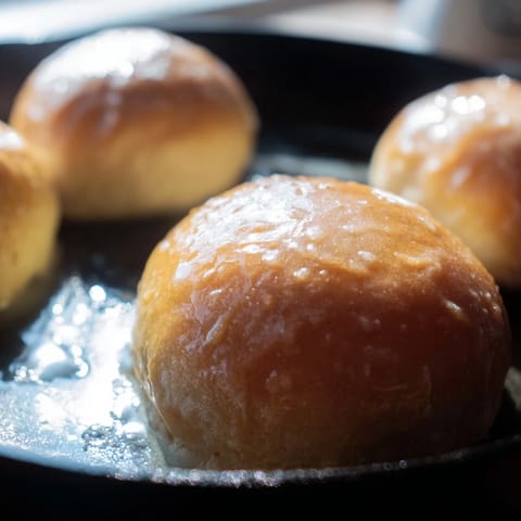 Quick Skillet Cornbread Honey