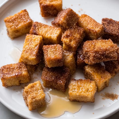 A delightful breakfast: bite-sized French Toast Cereal perfect for a fun, easy morning meal.