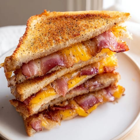 Crispy Bacon Cheddar Sandwich