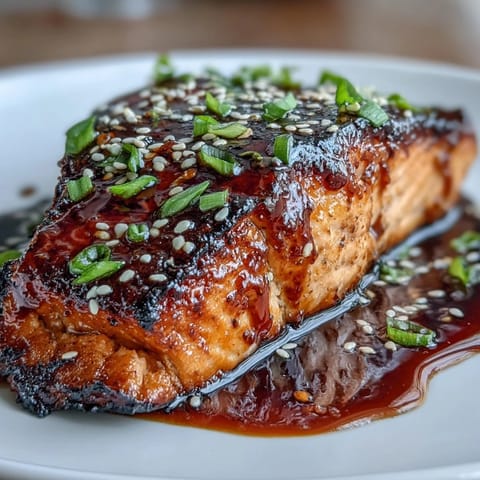 Maple Soy Glazed Salmon with vibrant, crisp vegetables and fluffy rice.