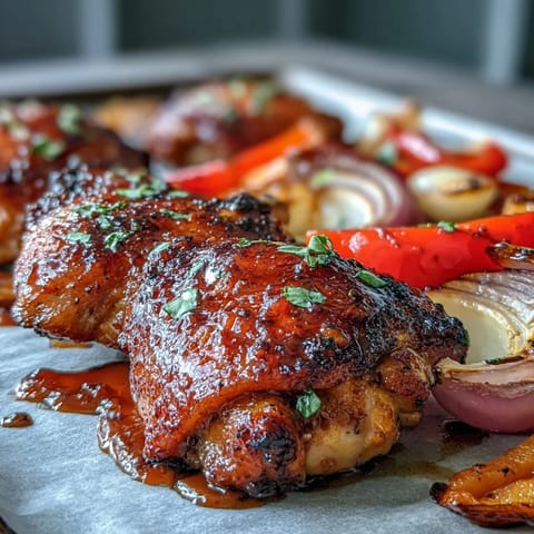 Honey Garlic Chicken with Naan