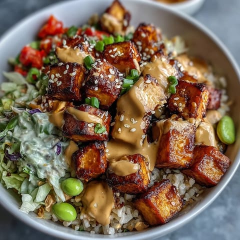 Peanut Tofu Power Bowl