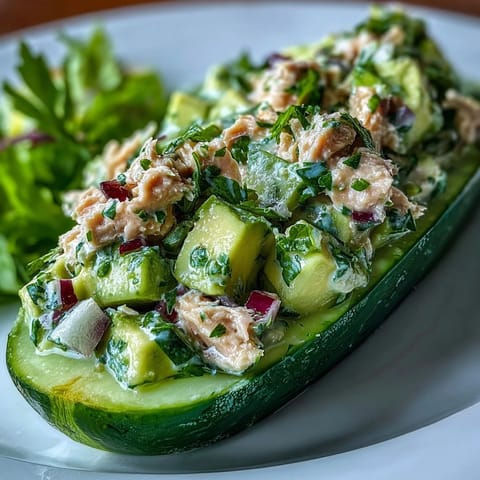10-Minute Tuna Avocado Boats