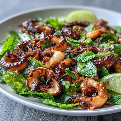 Chilli Lime Squid Salad