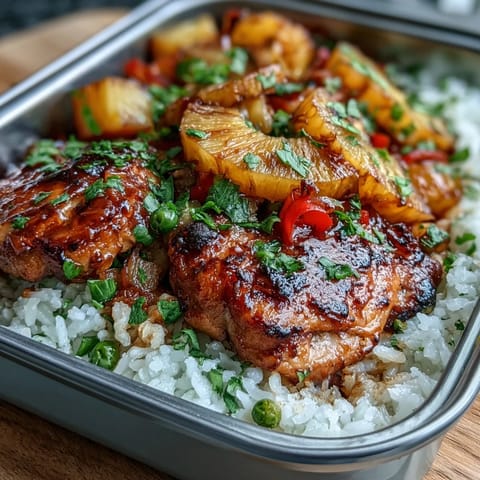 Pineapple Chicken Rice Foil