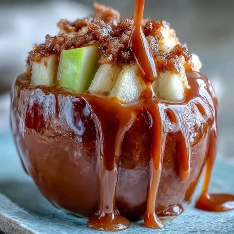 Classic Red Candy Apples with White Chocolate Drizzle: glossy red candy shell coating tart apples, finished with a creamy white chocolate drizzle for a festive treat.