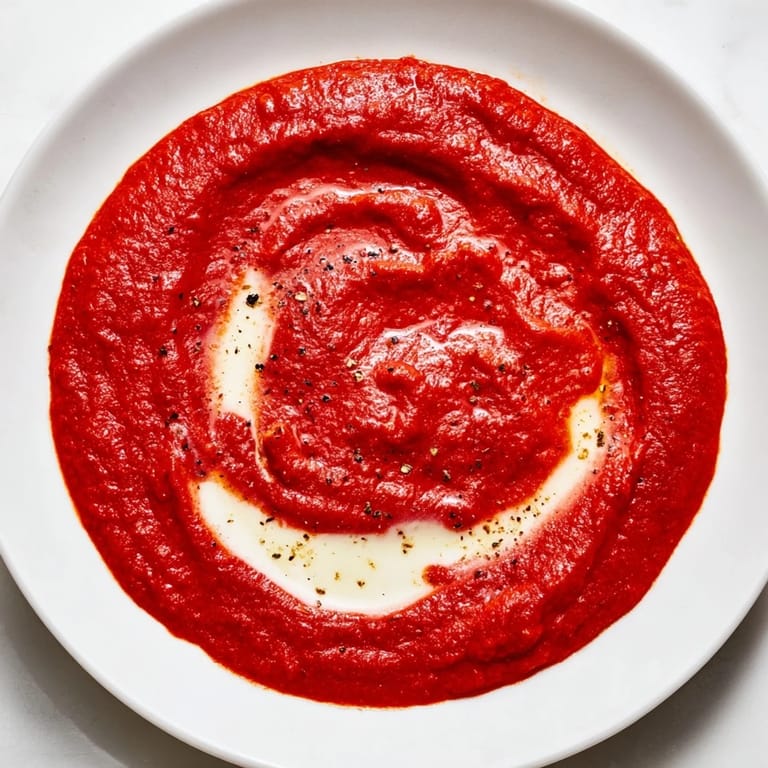The quick and easy Instant Creamy Marinara Hack simmers in a pot, smelling of garlic and herbs.