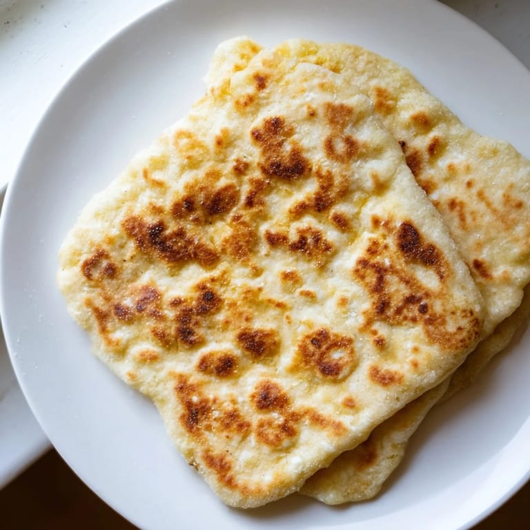 Freshly made Cottage Cheese Flatbread, slightly tangy and soft, perfect with your favorite soup or enjoyed alone.