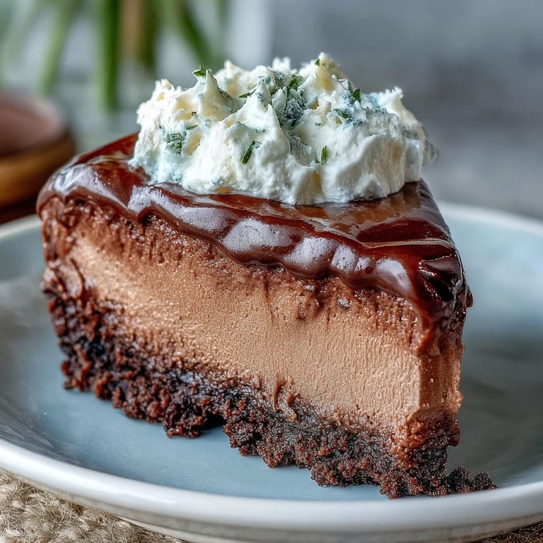 Smooth and creamy chocolate mousse swirled artfully in a glass bowl, ideal for layering in cakes or serving as a standalone dessert.