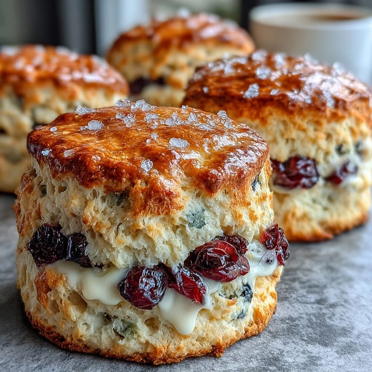 Buttery sourdough scones bursting with blueberries and lemon, perfect for a cozy weekend breakfast or brunch.