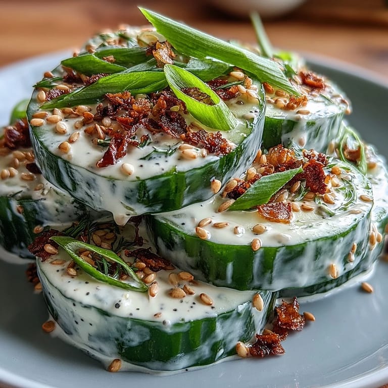 Enjoy this cool TikTok Cucumber Salad, perfect for a quick, refreshing meal.