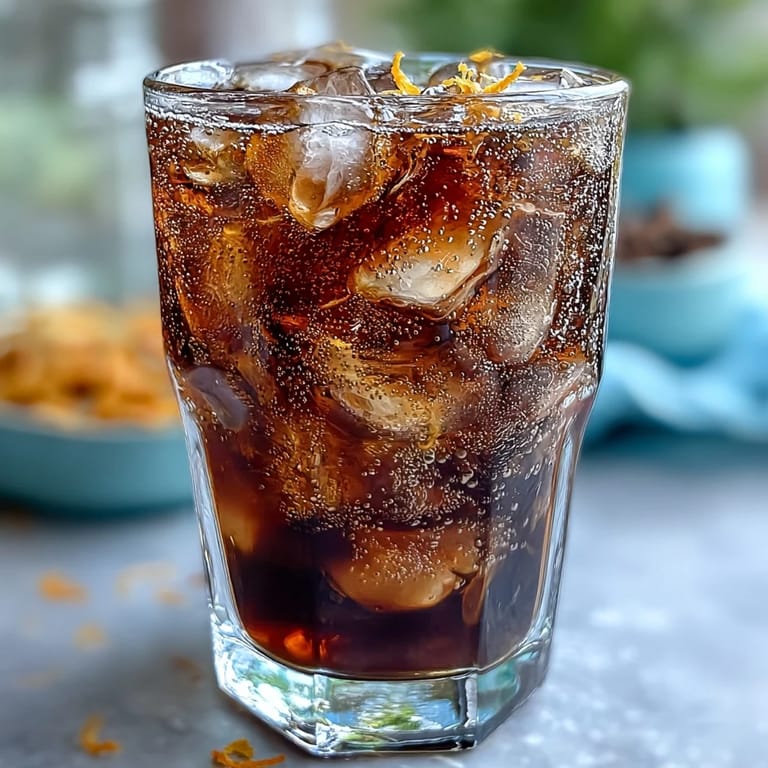 Sip this refreshing cold brew coffee tonic bursting with citrus and bubbly tonic.