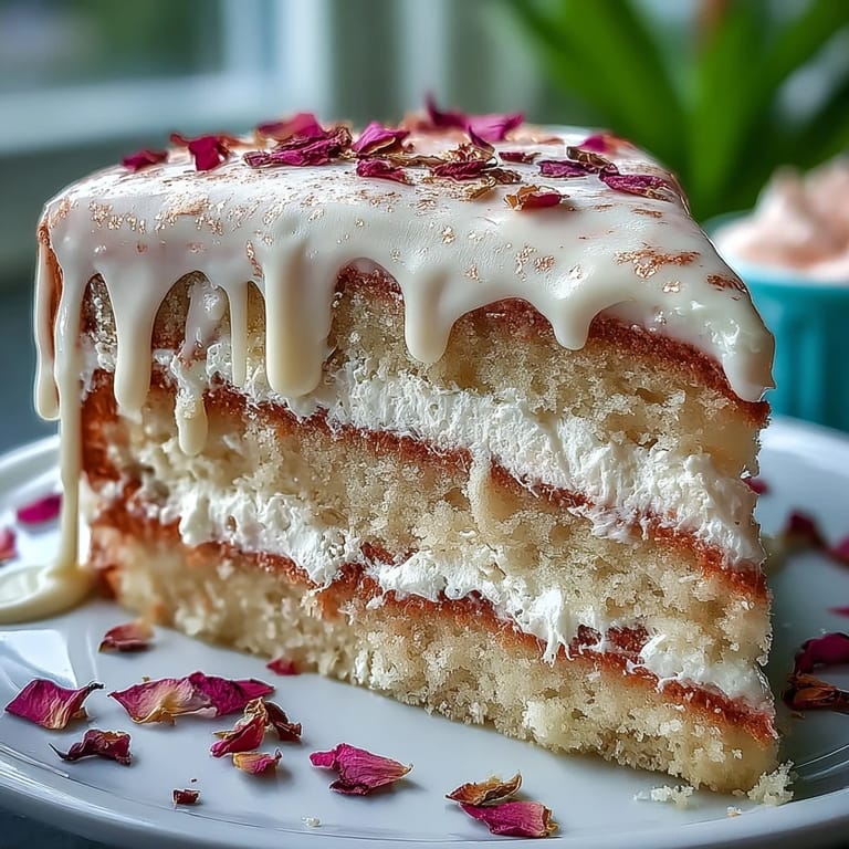 Beautiful Bridal Shower Rosé Velvet Cake, elegantly drizzled with edible gold.