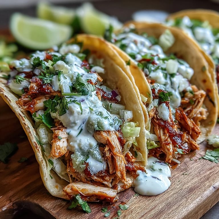 Juicy, slow cooker salsa verde chicken tacos ready for dinner perfection.