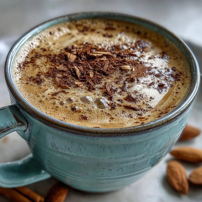 Wholesome ashwagandha and reishi mushroom latte, a comforting and nourishing beverage.