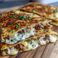 Cute bunny-shaped quesadillas filled with melted cheddar and mozzarella, decorated with olives, carrots, and parsley for Easter fun.